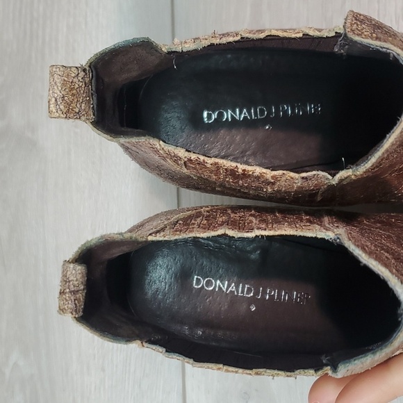 Donald J Pliner Womens Vale Ankle Distressed Leather Heels Boots shoes sz 7M - Picture 5 of 13